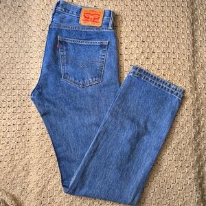 Levi's 505 Medium Wash Red Tag 100% Cotton Jeans Men's W32 L34 NWOT